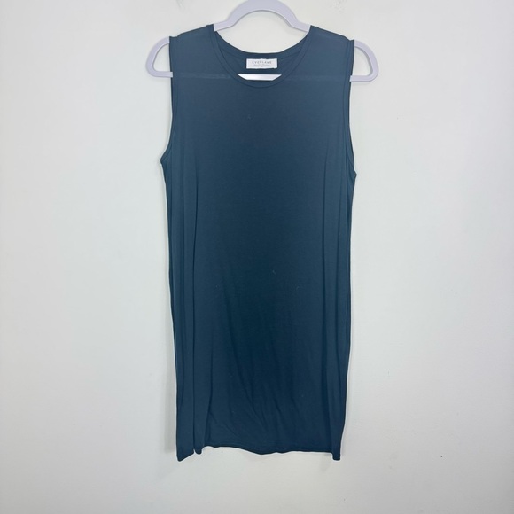 EVERLANE Sleeveless Muscle Tank Tee Dress Navy Blue Size M - Picture 3 of 10